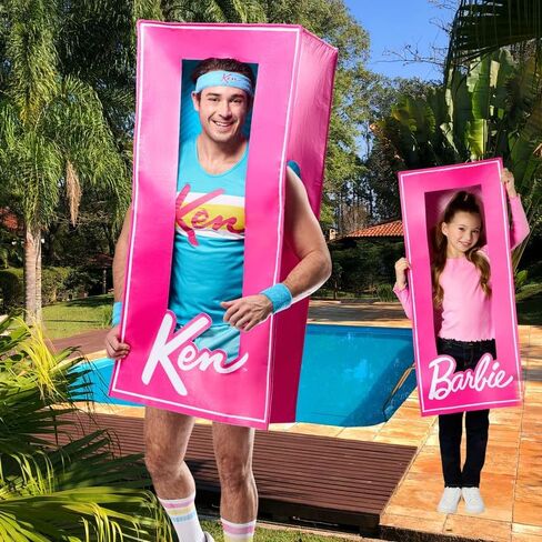 Rubies Men's Ken Barbie Life Size Doll Box Adult Costume, Pink, One Size, for Themed Parties and Halloween in Saudi Arabia