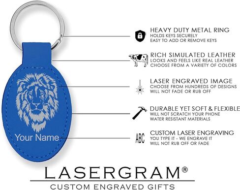 LaserGram Oval Keychain, Snowboarder Man, Personalized Engraving Included (Dark Blue) in Saudi Arabia