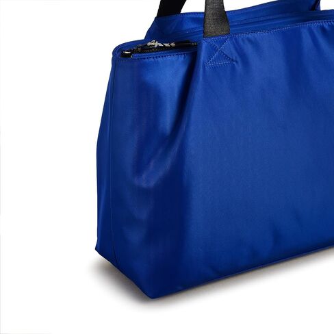 RADLEY London Blair Crescent Responsible Women's Recycled Fabric Large Ziptop Tote, Yves Blue in Saudi Arabia
