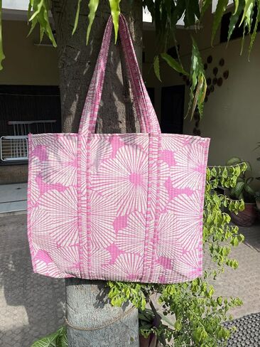 Women's Large Tote Bag, Handmade Quilted Bags, Travel Handbag, Shopping Bags, Shoulder Bag, Gift for Girlfriend in Saudi Arabia