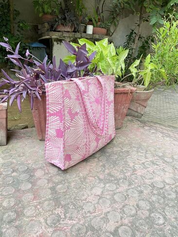 Women's Large Tote Bag, Handmade Quilted Bags, Travel Handbag, Shopping Bags, Shoulder Bag, Gift for Girlfriend in Saudi Arabia