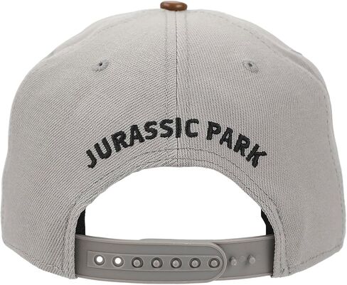 Jurassic Park Logo Woven Patch White Snapback Hat in Saudi Arabia