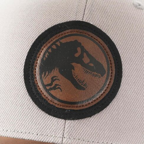 Jurassic Park Logo Woven Patch White Snapback Hat in Saudi Arabia