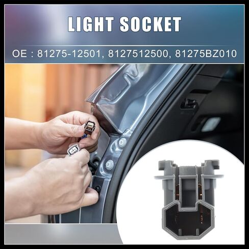 Tail Brake Light Lamp Bulb Socket Holder 81275-12501 8127512500 for Toyota RAV4 LE, Limited, XLE 2.5L 2013-2015 (Set of 2) Durable Material in Saudi Arabia