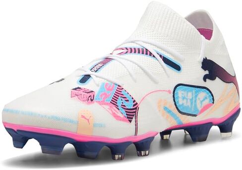 حذاء PUMA للرجال فيوتشر 7 ماتش فول. Up Firm Ground حذاء كرة قدم للملاعب الصناعية - أبيض - مقاس 12.5 متر in Saudi Arabia