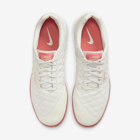 Nike Lunargato II Indoor/Court Low-Top Soccer Shoes (580456-011, Phantom/Light Wild Mango) Size 12 in Saudi Arabia