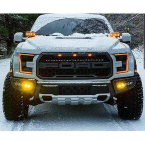 M&R Automotive Quad hood mount Light kit Compatible with 2017 2018 2019 2020 Ford Raptor in Saudi Arabia