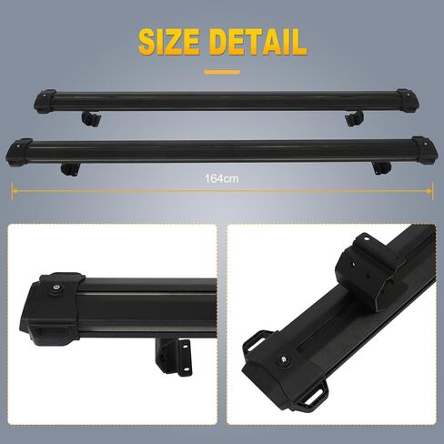 OCPTY Roof Rack Cross Bars Fit for Ford F-150 2015 2016 2017 2018 2019 2020 2021 2022 2023 Cargo Bars for Cargo Carrier Bag Luggage Kayak Canoe Bike Snowboard Skiboard in Saudi Arabia