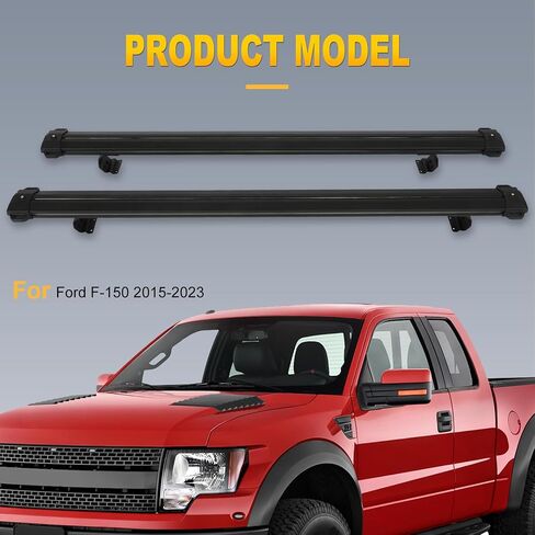 OCPTY Roof Rack Cross Bars Fit for Ford F-150 2015 2016 2017 2018 2019 2020 2021 2022 2023 Cargo Bars for Cargo Carrier Bag Luggage Kayak Canoe Bike Snowboard Skiboard in Saudi Arabia