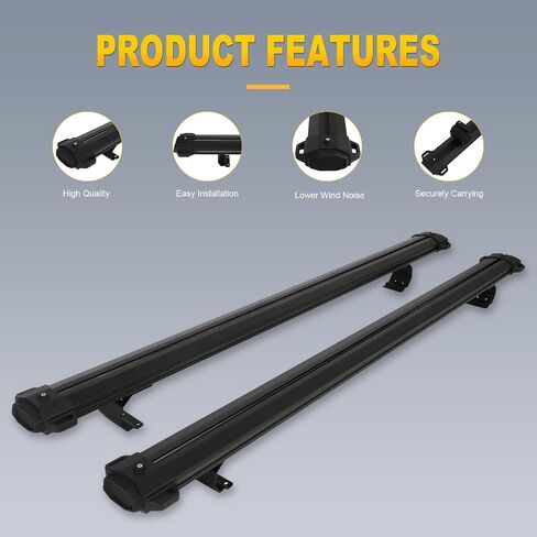 OCPTY Roof Rack Cross Bars Fit for Ford F-150 2015 2016 2017 2018 2019 2020 2021 2022 2023 Cargo Bars for Cargo Carrier Bag Luggage Kayak Canoe Bike Snowboard Skiboard in Saudi Arabia