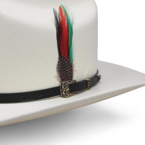 Men's Sombrero Original Panama 1,000X Panther Belico Estilo Sinaloa (Grupo Arriesgado) - Cowboy Straw Hat in Saudi Arabia
