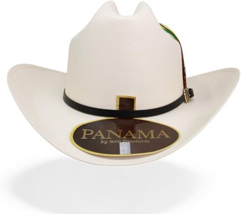 Men's Sombrero Original Panama 1,000X Panther Belico Estilo Sinaloa (Grupo Arriesgado) - Cowboy Straw Hat in Saudi Arabia