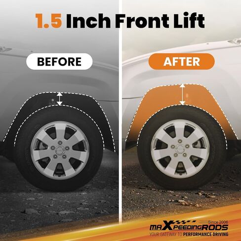 maXpeedingrods 1.5" Leveling Lift Kit for Ford F-250 F-350 4WD 2005-2023 Super Duty, Front Lift Coil Springs in Saudi Arabia