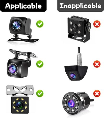 Rear Camera Holder (2 Pcs), Universal Dash Cam Mount Adhesive Back Windshield Backup Camera Mount Adjustable Rearview Cameras Bracket Rear Window Bracket Car Recorder Mirror Cam Reverse Cameras Holder in Kuwait