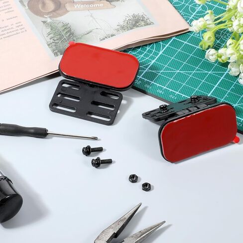 Rear Camera Holder (2 Pcs), Universal Dash Cam Mount Adhesive Back Windshield Backup Camera Mount Adjustable Rearview Cameras Bracket Rear Window Bracket Car Recorder Mirror Cam Reverse Cameras Holder in Kuwait