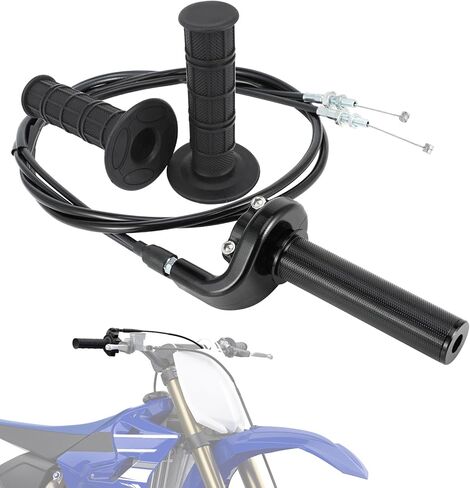 Dirt Bike Throttle Assembly with Throttle Cable Grips Push Pull Throttle Universal CNC for YZ WR 250F 426F 450F CRF 150R 450R 450X 250X KX 250F 450F KLX450F YFZ450 TRX450R in Saudi Arabia