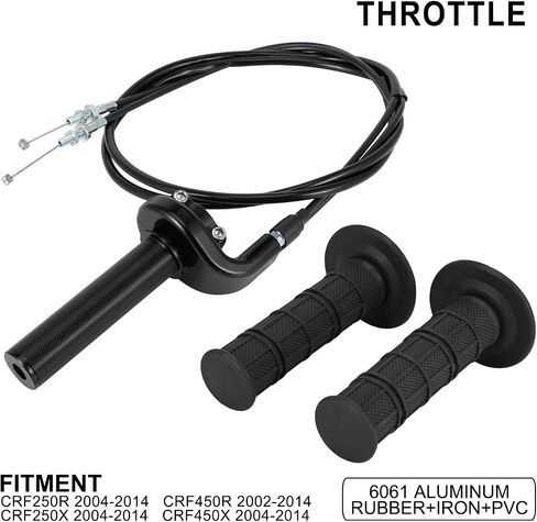 Dirt Bike Throttle Assembly with Throttle Cable Grips Push Pull Throttle Universal CNC for YZ WR 250F 426F 450F CRF 150R 450R 450X 250X KX 250F 450F KLX450F YFZ450 TRX450R in Saudi Arabia