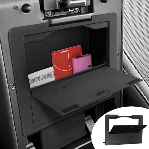 YOJOJOCO Center Console Organizer Compatible with Kia Carnival 2025 2024 2023 2022 Accessories Black ABS Plastic Material Armrest Secondary Storage Box in Kuwait