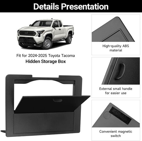 YOJOJOCO Center Console Organizer Compatible with Kia Carnival 2025 2024 2023 2022 Accessories Black ABS Plastic Material Armrest Secondary Storage Box in Kuwait