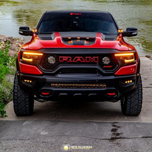 مصابيح LED للسيارات من M&R مع حوامل وأجهزة | ذاكرة الوصول العشوائي فائقة السطوع 1500 ومجموعة مصابيح الضباب TRX LED M&R | سهلة التركيب لموديلات 2019 2020 2021 2022 2023، باللون الأسود in Saudi Arabia