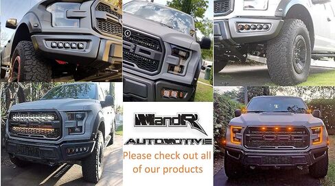 طقم إضاءة بغطاء محرك السيارة الرباعي من M&R متوافق مع 2017 2018 2019 2020 Ford Raptor in Saudi Arabia