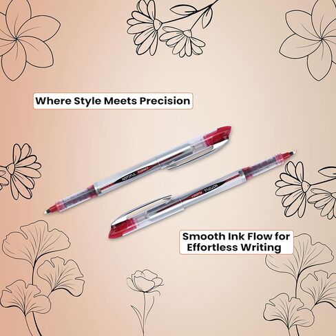 Felt Tip Fluency Pens, Medium Point (0.7mm), Waterproof Black ink, Fast Dry, No Smear No Bleed for Journaling, Note-Taking, Signing & Smooth Writing, 8 Count in Kuwait