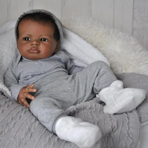 Zero Pam Lifelike Reborn Baby Dolls Boy 20 inch Realistic Baby Doll Soft Silicone Vinyl Full Body Real Looking Reborn Doll Eyes Open wiht Hair for Kids Aged 3+with Bottle & Pacifier in Saudi Arabia