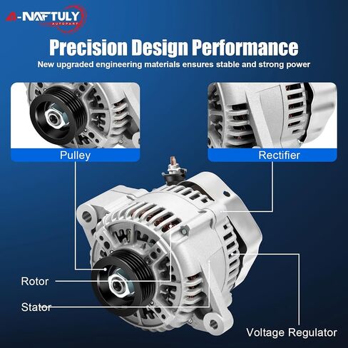 Alternator Replacement for 2000 2001 2002 2003 2004 Toyota Tacoma V6 3.4L, 1999-2002 Toyota 4Runner, 00-02 Toyota Tundra, Car Alternator Replace 27060-65160, 101211-9590, AND0180 in Saudi Arabia