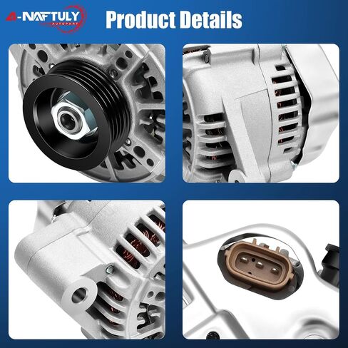 Alternator Replacement for 2000 2001 2002 2003 2004 Toyota Tacoma V6 3.4L, 1999-2002 Toyota 4Runner, 00-02 Toyota Tundra, Car Alternator Replace 27060-65160, 101211-9590, AND0180 in Saudi Arabia