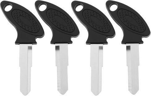 4pcs Key Blank Key Replacement Applicable to GY6 Scooter Moped Motorcycle (Left Slot Right Slot) in Saudi Arabia
