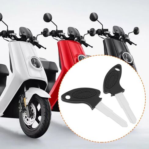 4pcs Key Blank Key Replacement Applicable to GY6 Scooter Moped Motorcycle (Left Slot Right Slot) in Saudi Arabia