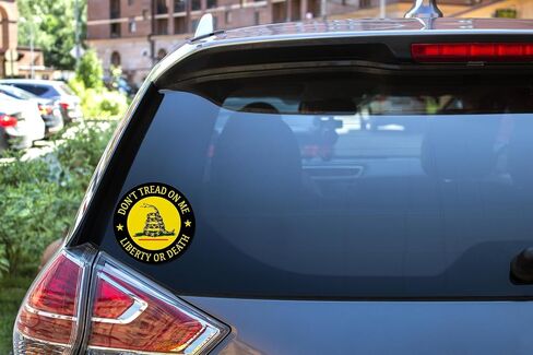 eDesign 2-Pack Don't Tread On Me Liberty or Death Vinyl Sticker Decal - 4 Inches - Dont Tread On Me Sticker for Car Truck SUV Van Window Bumper Wall Laptop Tablet Cup Tumbler and Any Smooth Surface in Saudi Arabia