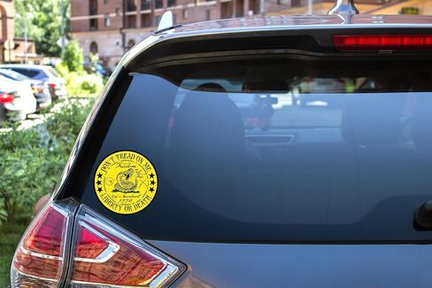 eDesign 2-Pack Don't Tread On Me Liberty or Death Vinyl Sticker Decal - 4 Inches - Dont Tread On Me Sticker for Car Truck SUV Van Window Bumper Wall Laptop Tablet Cup Tumbler and Any Smooth Surface in Saudi Arabia