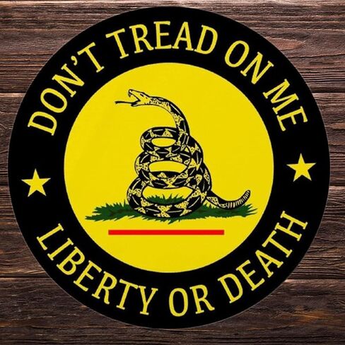 eDesign 2-Pack Don't Tread On Me Liberty or Death Vinyl Sticker Decal - 4 Inches - Dont Tread On Me Sticker for Car Truck SUV Van Window Bumper Wall Laptop Tablet Cup Tumbler and Any Smooth Surface in Saudi Arabia