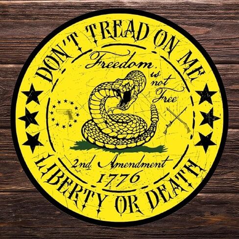 eDesign 2-Pack Don't Tread On Me Liberty or Death Vinyl Sticker Decal - 4 Inches - Dont Tread On Me Sticker for Car Truck SUV Van Window Bumper Wall Laptop Tablet Cup Tumbler and Any Smooth Surface in Saudi Arabia