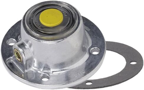 Mytee Products 6 Pack 3434009 Aluminum Trailer Hub Cap with Yellow Rubber Plugs & Gasket - 6 Holes HubCap with Side Pipe Plugs Gaskets for Trailer Axle Replaces 343-4009 19-QJ-313 342-009 8299 CHR1643 in Saudi Arabia