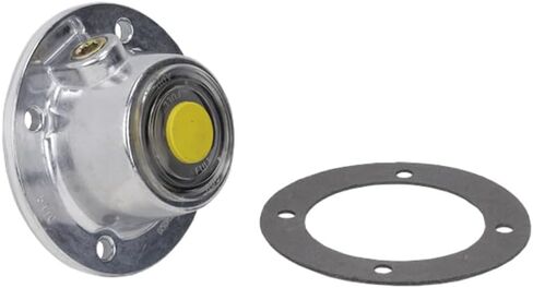 Mytee Products 6 Pack 3434009 Aluminum Trailer Hub Cap with Yellow Rubber Plugs & Gasket - 6 Holes HubCap with Side Pipe Plugs Gaskets for Trailer Axle Replaces 343-4009 19-QJ-313 342-009 8299 CHR1643 in Saudi Arabia