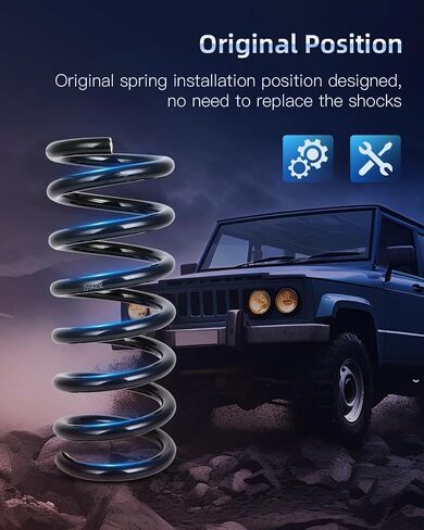ECCPP 2PCS Rear Coil Springs Suspension Coil Spring Set 81387 15940292 20839863 for 2007 2008 2009 2010 2011 2012 2013 2014 2015 2016 2017 for Chevrolet Equinox in Saudi Arabia