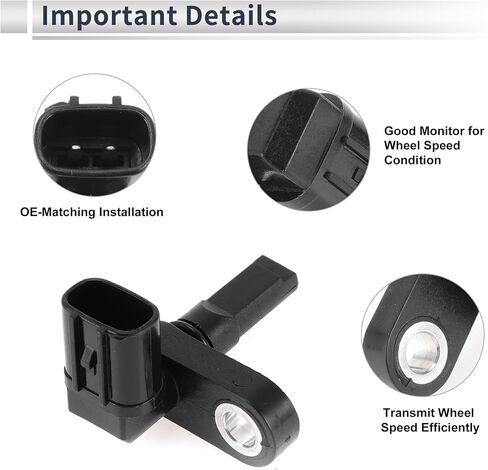 Front Right ABS Wheel Speed Sensor for Toyota 4Runner 2003-2024, for Toyota Tacoma 2005-2023 ABS Sensor No.89542-60050 1 Pcs in Saudi Arabia