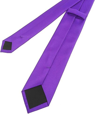 DecTwig Elegant 2.35" (6cm) Men's Skinny Black Tie and Pocket Square - For Men's Formal Events in Saudi Arabia