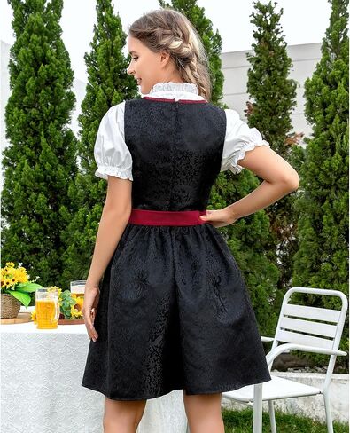 فستان Frawirshau Oktoberfest زي فساتين Dirndl للنساء ملابس مهرجان أكتوبر أزياء نسائية بافارية ألمانية in Kuwait
