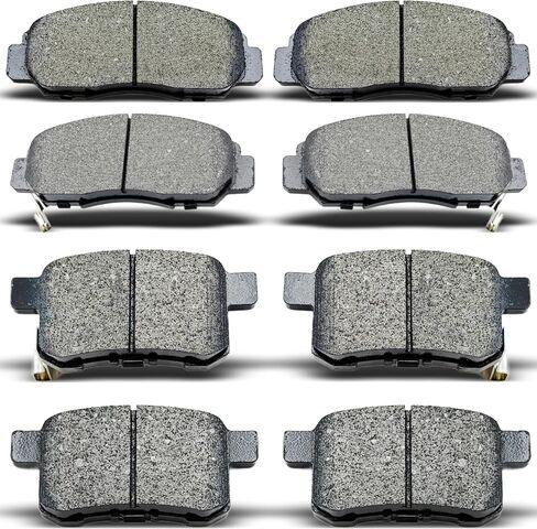 D787 D1451 8pcs Front Rear Ceramic Brake Pads Kit Fit For 2009-2010 Acura TSX,2008-2011 Honda Accord in Saudi Arabia