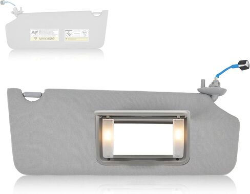 Right Passenger Side Sun Visor Fit for Honda Pilot 2017 2018 2019 2020 2021 2022 Honda Ridgeline 2018-2020 Sunshade Number 83230-TG7-A12ZB Color: Gray in Saudi Arabia