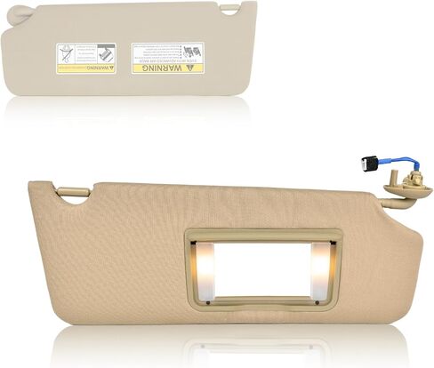 Right Passenger Side Sun Visor Fit for Honda Pilot 2017 2018 2019 2020 2021 2022 Honda Ridgeline 2018-2020 Sunshade Number 83230-TG7-A12ZB Color: Gray in Saudi Arabia