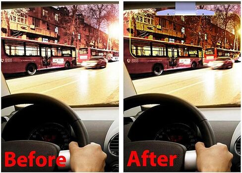 Car Visor,Day and Night Anti Glare Visor, 2 in 1 Automobile Sun Anti UV Block Visor,Car Sun Visor Extender,Non Glare Anti-Dazzle Sunshade Mirror Goggles for Driving Goggles in Saudi Arabia