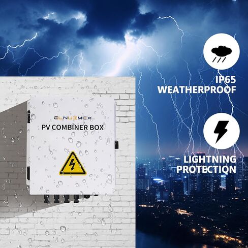6 String Metal Solar Combiner Box, PV Combiner Box with 20A Rated Current Fuse, Surge Protective Device & 63A Air Circuit Breaker (6 String) (6 String) in Saudi Arabia