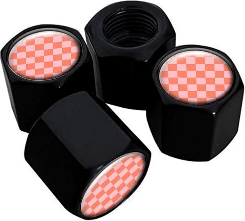 Metal Tire Valve Stem Caps 4 Pack,Car Wheel Stem Caps, Aluminum Universal Air Valve Covers for Cars, Trucks, SUVs, Bikes, Motorcycles, Bicycles(Thin Blue Line American Flag) in Kuwait