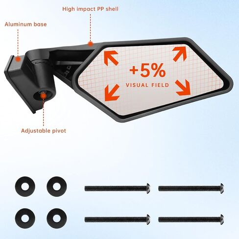 X3 Mirrors,Explosion-proof glass upgraded Maverick X3 side view mirrors Compatible with 2017-2023 Can Am Maverick X3 / X3 Max DS RS RR Turbo,not applicable to other UTV models,OEM#715002898 in Saudi Arabia