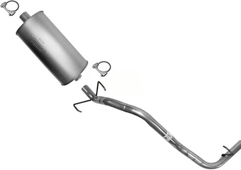 Weld On Muffler Tail Pipe Replacement Parts For Toyota Tacoma 2.7L 1995-2004 with 121.9" Wheelbase in Saudi Arabia
