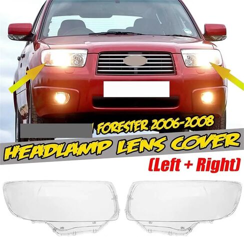 Front Headlight Headlamp Lens Cover Left/Right Compatible for Subaru Forester 2006 2007 2008 Clear Lamp Hood Shell Transparent Lampshade(1 Piece Left) in Saudi Arabia